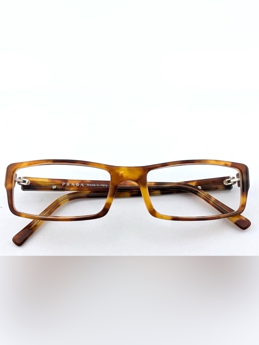 Prada Tortoiseshell Rectangular Eyeglasses